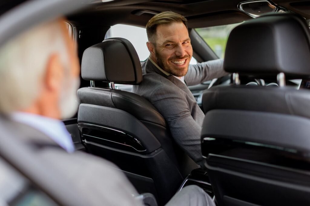 smiling passenger engaging in friendly conversatio 2025 02 21 09 05 15 utc 1